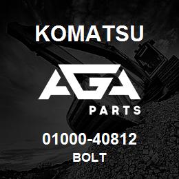 01000-40812 Komatsu BOLT | AGA Parts