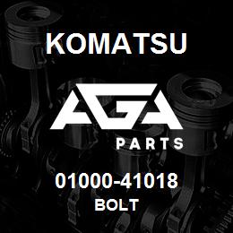01000-41018 Komatsu BOLT | AGA Parts