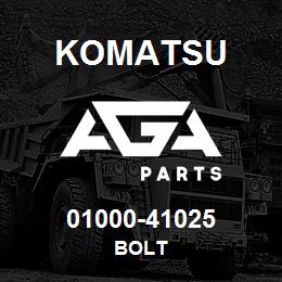 01000-41025 Komatsu BOLT | AGA Parts