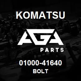 01000-41640 Komatsu BOLT | AGA Parts