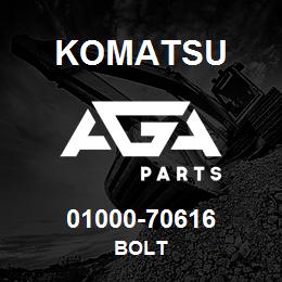 01000-70616 Komatsu BOLT | AGA Parts