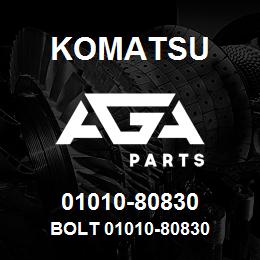 01010-80830 Komatsu BOLT 01010-80830 | AGA Parts