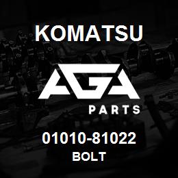 01010-81022 Komatsu BOLT | AGA Parts