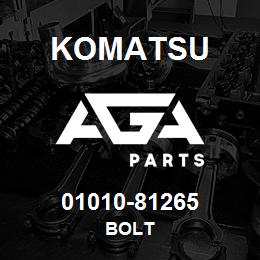 01010-81265 Komatsu BOLT | AGA Parts