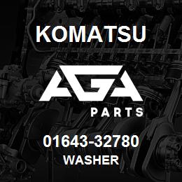 01643-32780 Komatsu WASHER | AGA Parts