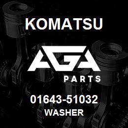 01643-51032 Komatsu WASHER | AGA Parts