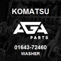 01643-72460 Komatsu WASHER | AGA Parts