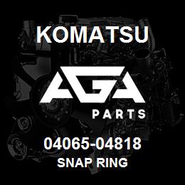 04065-04818 Komatsu SNAP RING | AGA Parts