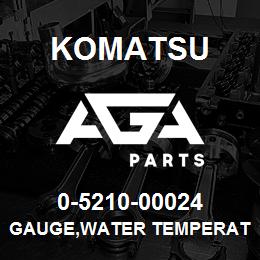 0-5210-00024 Komatsu GAUGE,WATER TEMPERATURE | AGA Parts
