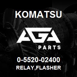 0-5520-02400 Komatsu RELAY,FLASHER | AGA Parts