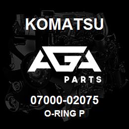 07000-02075 Komatsu O-RING P | AGA Parts