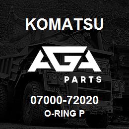 07000-72020 Komatsu O-RING P | AGA Parts