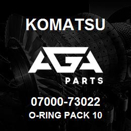 07000-73022 Komatsu O-RING PACK 10 | AGA Parts