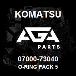07000-73040 Komatsu O-RING PACK 5 | AGA Parts