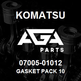 07005-01012 Komatsu GASKET PACK 10 | AGA Parts