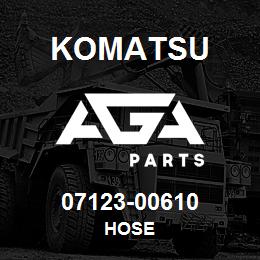 07123-00610 Komatsu HOSE | AGA Parts