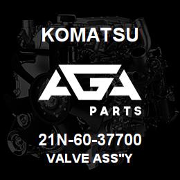 21N-60-37700 Komatsu VALVE ASS'Y | AGA Parts