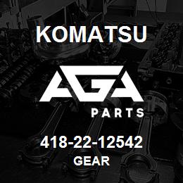 418-22-12542 Komatsu GEAR | AGA Parts