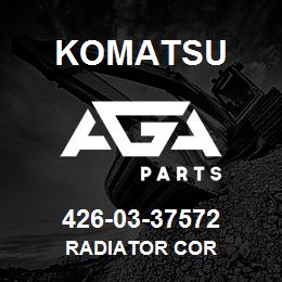 426-03-37572 Komatsu RADIATOR COR | AGA Parts