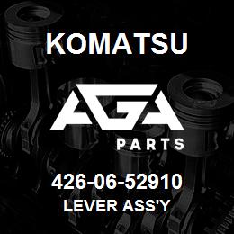 426-06-52910 Komatsu LEVER ASS'Y | AGA Parts