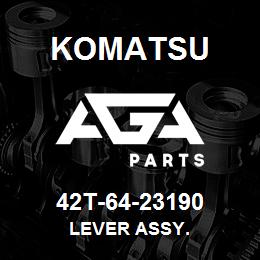 42T-64-23190 Komatsu LEVER ASSY. | AGA Parts