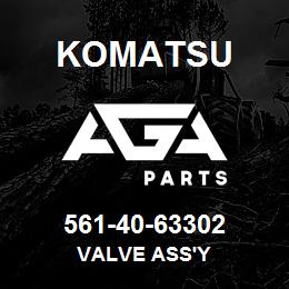 561-40-63302 Komatsu VALVE ASS'Y | AGA Parts
