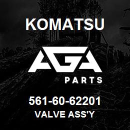 561-60-62201 Komatsu VALVE ASS'Y | AGA Parts