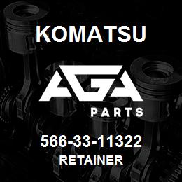 566-33-11322 Komatsu RETAINER | AGA Parts