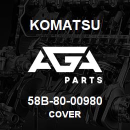 58B-80-00980 Komatsu COVER | AGA Parts