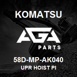 58D-MP-AK040 Komatsu UPR HOIST PI | AGA Parts