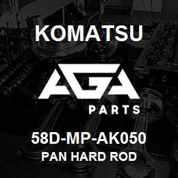 58D-MP-AK050 Komatsu PAN HARD ROD | AGA Parts