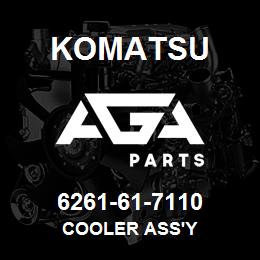 6261-61-7110 Komatsu COOLER ASS'Y | AGA Parts