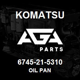 6745-21-5310 Komatsu OIL PAN | AGA Parts