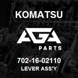 702-16-02110 Komatsu LEVER ASS'Y | AGA Parts