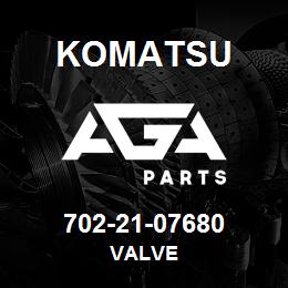 702-21-07680 Komatsu VALVE | AGA Parts