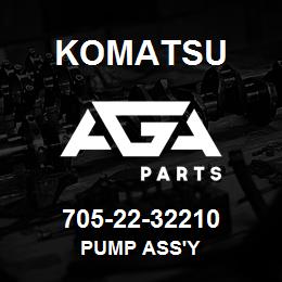 705-22-32210 Komatsu PUMP ASS'Y | AGA Parts