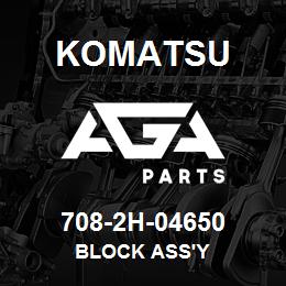 708-2H-04650 Komatsu BLOCK ASS'Y | AGA Parts
