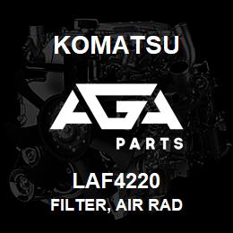 LAF4220 Komatsu FILTER, AIR RAD | AGA Parts