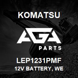 LEP1231PMF Komatsu 12V BATTERY, WE | AGA Parts