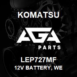LEP727MF Komatsu 12V BATTERY, WE | AGA Parts