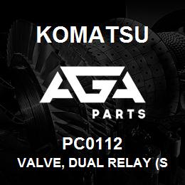 PC0112 Komatsu VALVE, DUAL RELAY (SEE INDEX) | AGA Parts