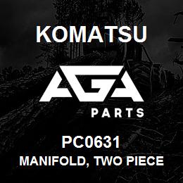 PC0631 Komatsu MANIFOLD, TWO PIECE (1) | AGA Parts