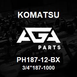 PH187-12-BX Komatsu 3/4"187-1000 | AGA Parts