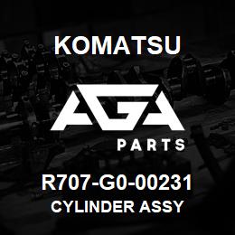 R707-G0-00231 Komatsu CYLINDER ASSY | AGA Parts