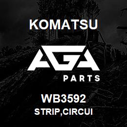 WB3592 Komatsu STRIP,CIRCUI | AGA Parts