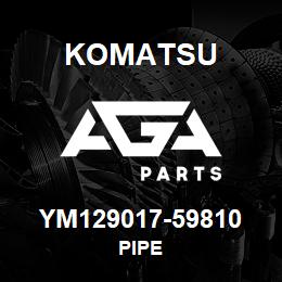 YM129017-59810 Komatsu PIPE | AGA Parts