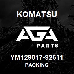 YM129017-92611 Komatsu PACKING | AGA Parts