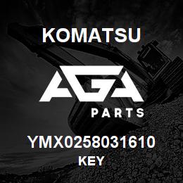 YMX0258031610 Komatsu KEY | AGA Parts