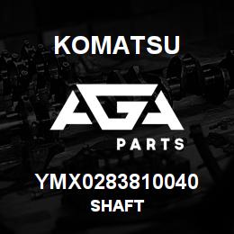 YMX0283810040 Komatsu SHAFT | AGA Parts