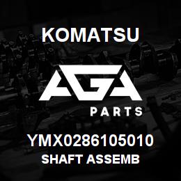 YMX0286105010 Komatsu SHAFT ASSEMB | AGA Parts
